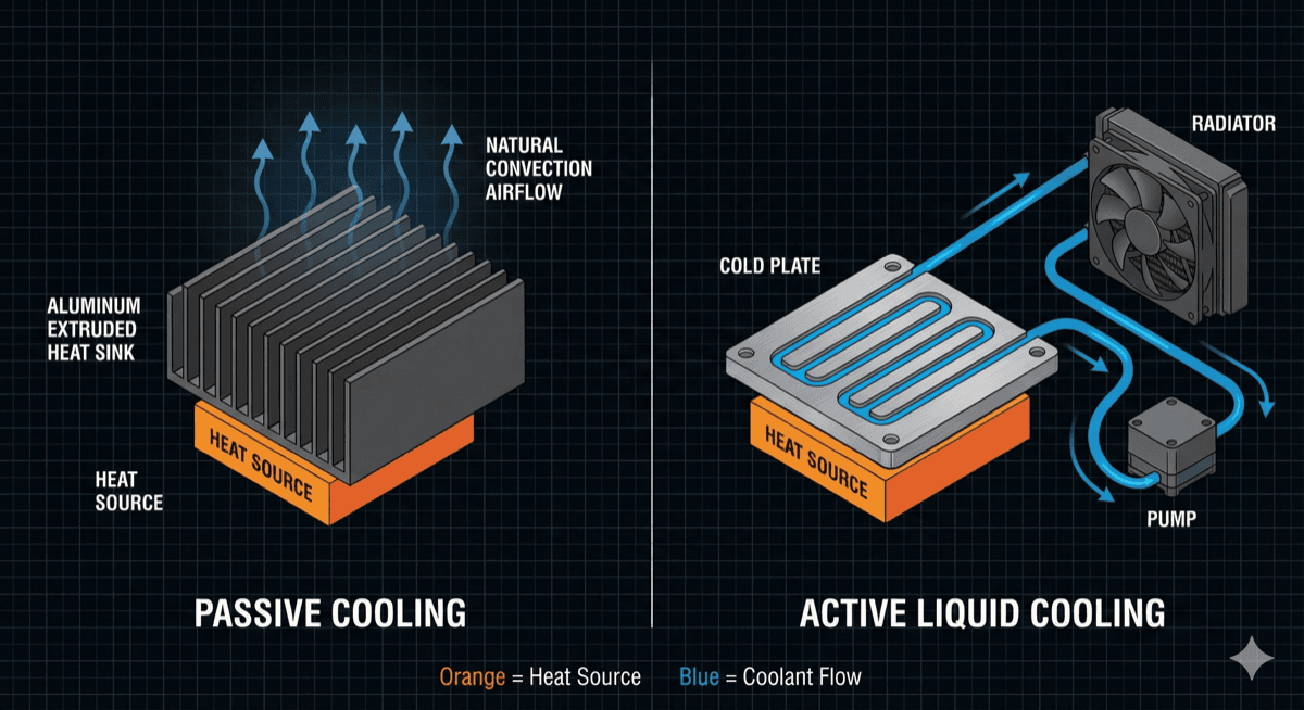 Cold Plates vs Heat Sinks: When to Use Each in Power Electronics