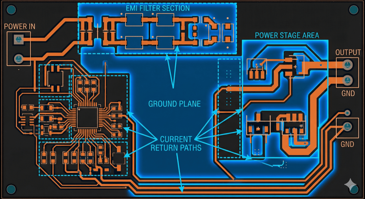 PCB thermal design layout