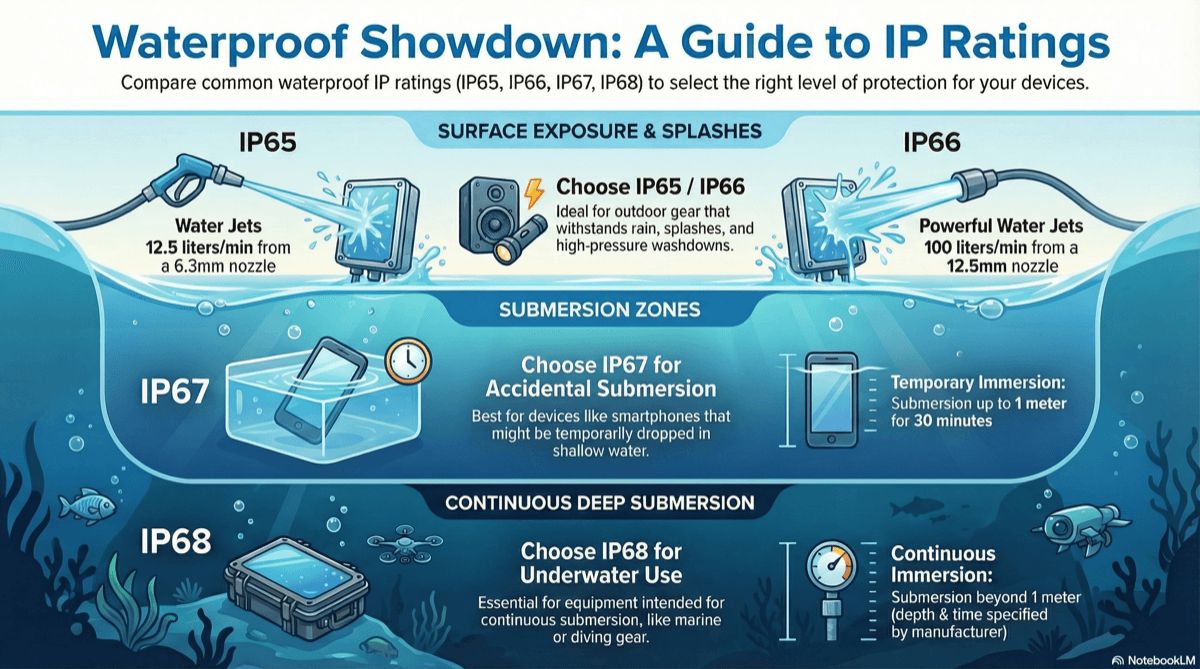 IP Ratings Waterproof Protection Guide